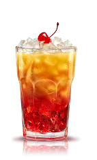 The Campari Orange Passion is an orange drink made from Campari, orange, brown sugar and orange juice, and served over ice in a highball glass.