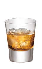 The Cherry on the Rocks is made from Southern Comfort Bold Black Cherry, and served over ice in a rocks glass.