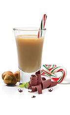 The Chocolate Candy Cane Shot is the ultimate Christmas drink. A brown shot made form Frangelico hazelnut liqueur, peppermint schnapps and Godiva chocolate liqueur, and served with a candy cane in a chilled shot glass.