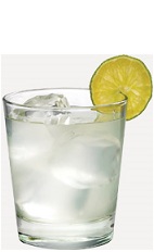 The Cinn Soda drink recipe is made from Burnett's hot cinnamon vodka and lemon-lime soda, and served over ice in a rocks glass.