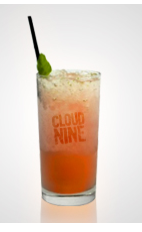 Nothing better than floating on cloud nine thanks to your lover, pay them back with a great drink this Valentine's Day. The Cloud Nine cocktail recipe is made from Flor de Cana rum, sake, pineapple juice, lime juice, orange juice, pomegranate syrup and ginger, and served over ice in a highball glass.