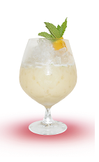 The Coco Napoleon is a cream colored tropical delight perfect for sitting at the beach or poolside. Made from Mandarine Napoleon orange liqueur, coconut milk, simple syrup, lemon juice, mint and orange bitters, and served over ice in a parfait glass.