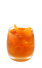 The Coffee and Tea is a brown drink made from Smirnoff Dark Roasted Espresso vodka, iced tea and orange, and served over ice in a rocks glass.