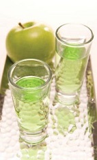 The Copacabana Caipirinha is a wild variation of the staple Brazilian Caipirinha drink. A green colored shot recipe made from Leblon cachaca, apple schnapps and lemon-lime soda, and served in a chilled shot glass.