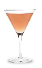 The Cran-Appletini is a peach colored drink made from Pucker sour apple schnapps, vodka and cranberry juice, and served in a chilled cocktail glass.