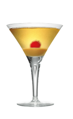 The Creamy Caramel Martini is an orange cocktail made from Smirnoff Kissed Caramel vodka, butterscotch liqueur and caramel, and served in a chilled cocktail glass.
