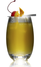The Danzka Oranges drink is an orange colored cocktail recipe made from Danzka Citrus vodka and orange juice, and served over ice in a highball glass.