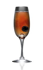 The Danzka Royal cocktail recipe is made from Danzka Currant vodka, blackberry liqueur and chilled champagne, and served in a chilled champagne flute.