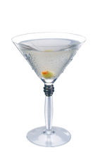 The Dirty martini is a classic clear colored cocktail made from vodka and olive juice, and served in a chilled cocktail glass.