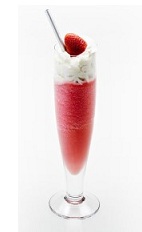 The Disaronno Strawberry Shortcake is a wonderful frozen red cocktail made from Disaronno, strawberries, vanill ice cream, sugar and whipped cream, and served in a chilled parfait glass.