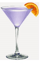 The Double Purple Tickler sounds like a name for a sex toy, but it's actually a purple colored cocktail recipe that may lead to something kinky. Made from Burnett's grape vodka, blue curacao, grenadine and club soda, and served in a chilled cocktail glass.