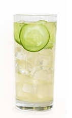The Effen Spring Breeze is a refreshing drink made from Effen cucumber vodka, lime juice, simple syrup, pineapple, cucumber and club soda, and served over ice in a highball glass.