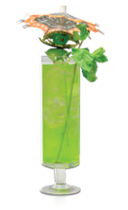 Look deep into those beautiful green eyes, but beware what lies behind them. The Evil Green Eyes cocktail recipe is made from Don Q Limon rum, Don Q Mojito rum, melon liqueur, sour mix and club soda, and served over ice in a highball glass.