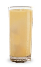 The Fuzzy Navel is a classic sexy cocktail made from peach schnapps, vodka and orange juice, and served over ice in a highball glass.