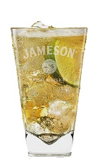 The Ginger Lime Jameson is a refreshing Irish drink perfect for Saint Patrick's Day parties. Made from Jameson Irish whiskey, ginger ale and lime, and served over ice in a highball glass.