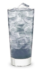 The Grape-Ade is a blue drink made from Pucker grape schnapps and lemonade, and served over ice in a highball glass.