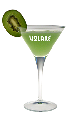 The Green Frog cocktail has nothing to do with a Frenchie on Saint Patrick's day. A green colored drink recipe made from Volare Kiwi liqueur, vodka, apple juice, simple syrup and kiwi, and served in a chilled cocktail glass.