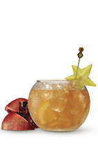 The Holiday Rum Punch drink recipe is a great way to start a Christmas party. Made from Cruzan 9 Spiced rum, orange juice, orange soda, pomegranate juice and club soda, and served from a large pitcher or punch bowl. Recipe serves 8-10.