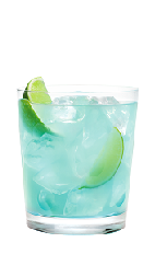 The Hpnotiq Caipirinha is a variation of the classic Brazilian caipirinha drink. A blue drink, made from Hpnotiq liqueur, rum and lime, and served over ice in a rocks glass.
