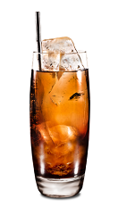 The Kahlua Ginger Ale drink is made from Kahlua coffee liqueur and ginger ale, and served over ice in a highball glass.