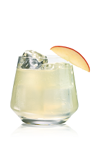 The Karamel Apple drink is made from Stoli Salted Karamel vodka, Stoli Gala Applik vodka, lime juice and agave nectar, and served over ice in an old-fashioned glass.