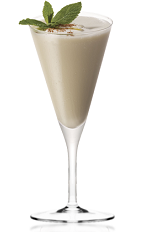 The Kilimanjaro Amarula is a brown colored drink made from vodka, Amarula cream liqueur, white creme de menthe and vanilla ice cream, and served in a chilled cocktail glass.