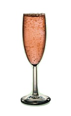 The La Rosette is a pink colored cocktail made from St-Germain elderflower liqueur and Brut Rose Champagne, and served in a chilled champagne flute.