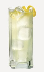 The Holiday Lemonade combines the traditional childhood flavors of lemon and Christmas candy to form a balanced cocktail enjoyed any time of the year. Made from Burnett's candy cane vodka and lemonade, and served over ice in a highball glass.