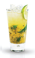 The Lime Passion is an excellent tropical cocktail to beat the summer heat, or to warm up any cocktail party. Made from Finlandia lime vodka, passion fruit, lime, passion fruit syrup and club soda, and served over ice in a highball glass.