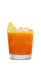 The Limon Madras cocktail recipe is made from Don Q Limon rum, orange juice and cranberry juice, and served over ice in a rocks glass.