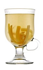 The Manuka Hot Toddy drink recipe is a warm cocktail for a cold winter day, made from 42 Below Honey vodka, honey, lemon juice, ginger and hot water, and served in a warm toddy or coffee glass.