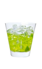 The Midori Caipirinha is a variation on the classic Brazilian drink. Made from Midori melon liqueur, cachaca (Brazilian rum) and lime, and served over ice in a rocks glass.