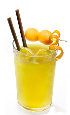 The Molidori is a play on the names 'Molinari' and 'Midori', the key ingredients of this light and refreshing orange drink. Made form Molinari sambuca, Midori melon liqueur and freshly squeezed orange juice, and served over ice in a highball glass.