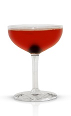 Show a little style at your next cocktail party with a high quality cocktail recipe. The Monsieur Hayden drink is made from Basil Hayden's bourbon, Cocchi Americano aperitif wine, Campari and ginger juice, and served in a chilled cocktail glass.