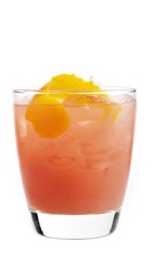 The Nudiepolitan is a kinky little drink recipe made from 42 Below vodka, Grand Marnier orange liqueur, berry sorbet and orange, and served over ice in a rocks glass.