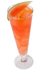 The Pacific Breeze is a refreshing red colored cocktail recipe made from Luxardo triple sec, watermelon liqueur, cranberry juice and sweet and sour mix, and served over ice in a Collins glass.