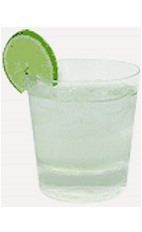 The Pom Press cocktail recipe is made from Burnett's pomegranate vodka, lemon-lime soda and club soda, and served over ice in a rocks glass.