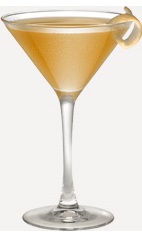 The Pompano cocktail recipe is made from Burnett's gin, dry vermouth, grapefruit juice and bitters, and served in a chilled cocktail glass.