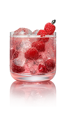The Razpiroska drink is a variation on the classic Brazilian Caipiroska drink. Made from Stoli Razberi raspberry vodka, agave nectar, club soda and raspberries, and served in an old-fashioned glass.