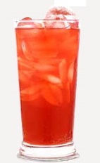 The Red Cream Float accurate describes this drink recipe. A red colored delight reminding us of our childhoods, made from Burnett's whipped cream vodka and red cream soda, and served over ice in a highball glass.