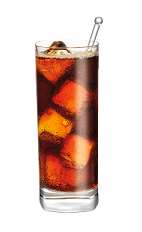 The Root Beer and Cola drink is a tall brown colored drink made from Smirnoff Root Beer vodka and Pepsi or Coke, and served over ice in a highball glass.