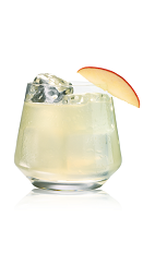 The Salted Apple drink is made from Stoli Salted Karamel vodka, apple juice, ginger ale and bitters, and served in an old-fashioned glass.