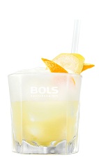 The Screwdriver Special is an orange colored drink made from vodka, triple sec, orange juice and banana liqueur, and served over ice in a rocks glass.