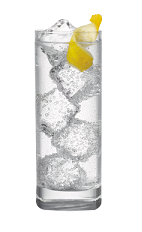 The Silver and Soda is a clear colored drink made from Smirnoff Silver vodka, club soda and lemon, and served over ice in a highball glass.