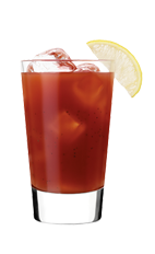 The Silver Wasabi Bloody Mary is a red-colored drink made from Smirnoff vodka, tomato juice, worcestershire sauce, hot sauce, black pepper and wasabi, and served over ice in a highball glass.