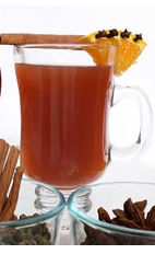 Warmed spiced rum is a traditional winter drink in North America. The Spiced Rum Toddy drink recipe is made form Flor de Cana rum, vanilla, nutmeg, cinnamon, butter and boiling water, and served in an Irish coffee glass or coffee mug.