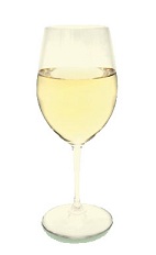 The St-Germain Kir Blanc is made from St-Germain elderflower liqueur and chilled Sauvignon Blanc white wine, and served in a chilled wine glass.