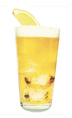 The St-Germain Shandy is made from any pilsner beer, lemon and St-Germain elderflower liqueur, and served in a beer glass.
