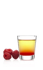 Some have tried to catch moonlight in a bottle, but with no success. We have caught sunset in a glass, with great success. The Sunset Shot is an orange and red shot made from Malibu Sunshine coconut citrus rum and raspberry syrup, and served in a chilled shot glass.