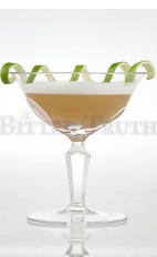 The Wedding March is a classic wedding cocktail from times gone by. Made from golden rum, lime juice, bitters, egg white and sugar, and served in a chilled cocktail glass.